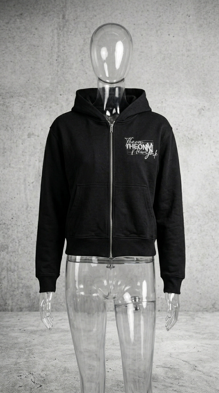 Ambition Zip Hoodie — Onyx Black
