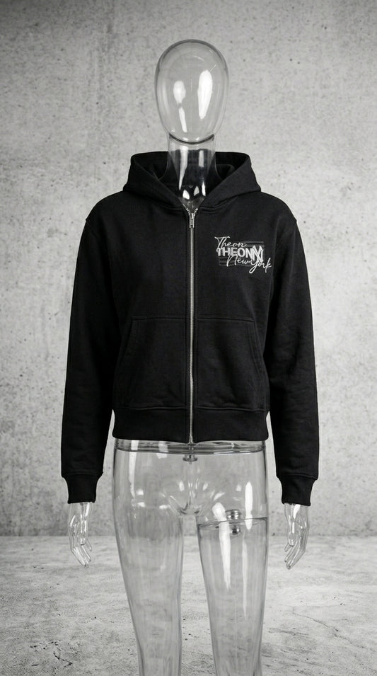 Ambition Zip Hoodie — Onyx Black